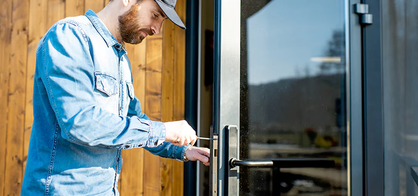 Frameless Glass Storefront Door Locks Replacement in Wilton, CA